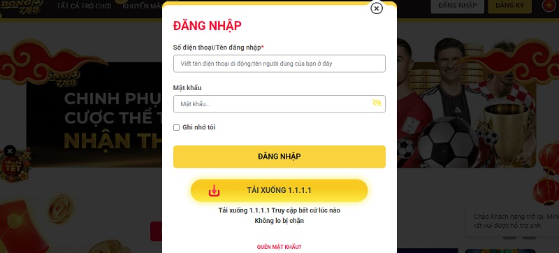 Các bước nạp tiền bong789